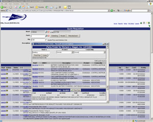 Screenshot of TaskFlow™ Electronic Requisition System